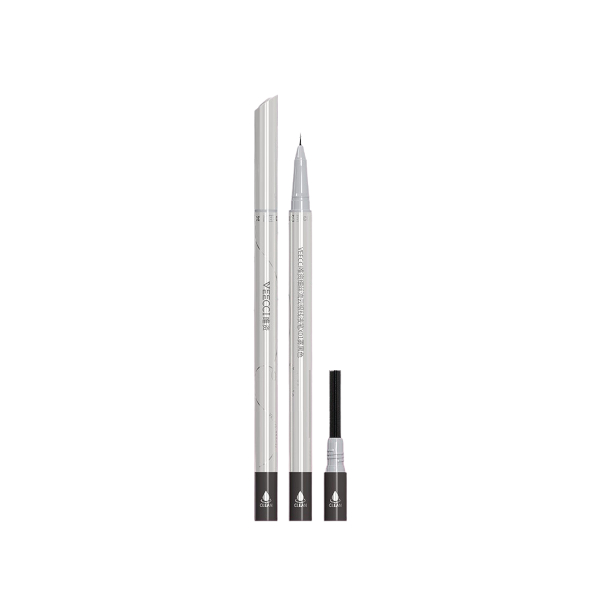 VEECCI - Fine Filaments Liquid Eyeliner - 0.3&0.2ml - X01 Matte Black von VEECCI