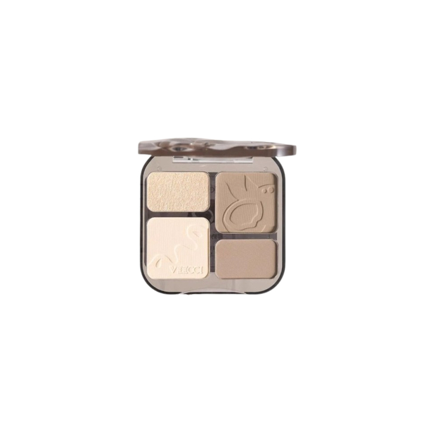 VEECCI - Free Easy-to-draw Highlight Contour Copmact - 8g - V01 Coconut Milk Brown von VEECCI