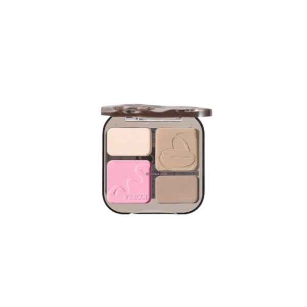 VEECCI - Free Easy-to-draw Highlight Contour Copmact - 8g - V03 Almond Coffee von VEECCI