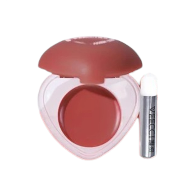 VEECCI - Heart Pudding Lip & Cheek Multi-Use Cream - 5g - L04 Brown Coffee Cinnamon von VEECCI