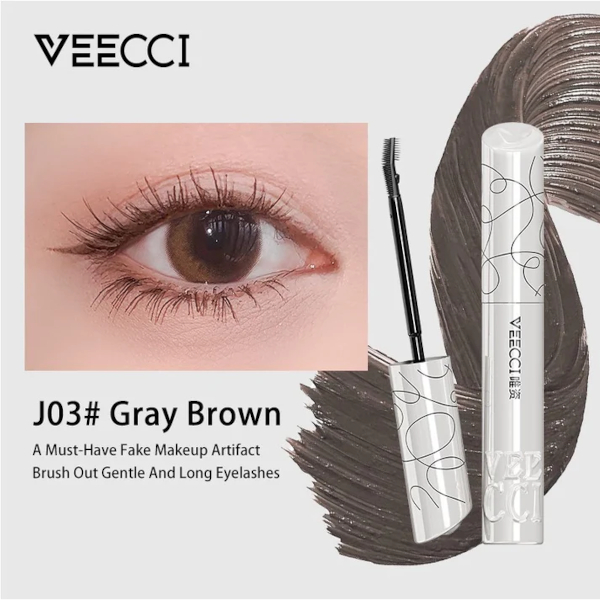 VEECCI - Lightweight Dense Long-Lasting Two-way Mascara - 4.5g - J03 Gray Brown VEECCI - Lightweight Dense Long-Lasting Two-way Mascara - 4.5g - J03 Gray Brown von VEECCI