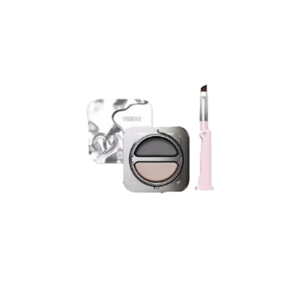 VEECCI - Soft Mist Color Air Cushion Dual-Color Eyeliner - 1.5g+1.5g - S01 Black + Natural Brown von VEECCI