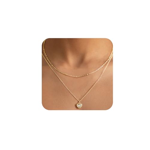 VEEDOFA Goldketten für DamenPflegeleicht mit Goldplattierung Zarter und eleganter Anhänger von VEEDOFA