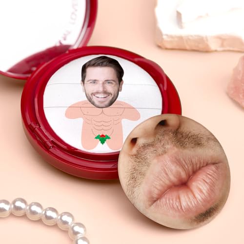 Personalisiert Powder Puff mit Foto - Puderquaste Make Up Schwamm für Foundation - Waschbar Beauty Blender Nass Und Trocken - Personalisierte Geschenke Foto Männer Frauen von VEELU