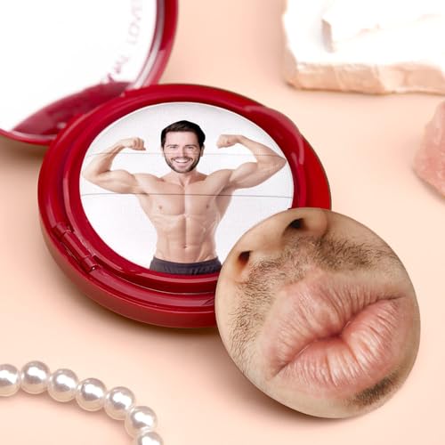 Personalisiert Powder Puff mit Foto - Puderquaste Make Up Schwamm für Foundation - Waschbar Beauty Blender Nass Und Trocken - Personalisierte Geschenke Foto Männer Frauen von VEELU