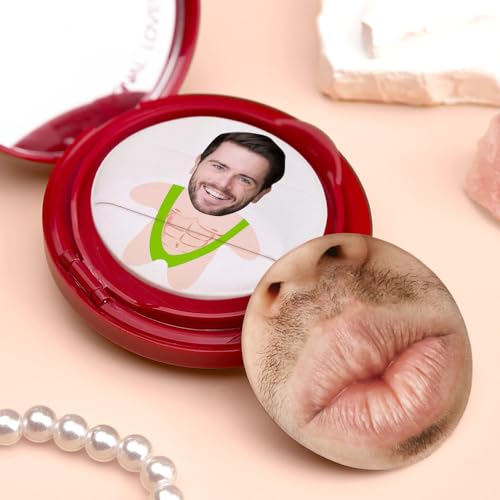 Personalisiert Powder Puff mit Foto - Puderquaste Make Up Schwamm für Foundation - Waschbar Beauty Blender Nass Und Trocken - Personalisierte Geschenke Foto Männer Frauen von VEELU