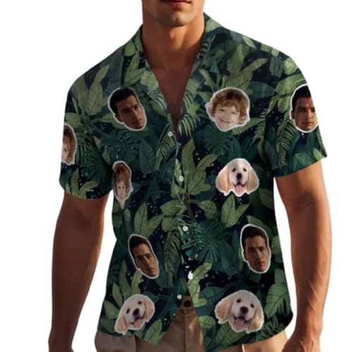 VEELU Personalisiert Hawaii Hemd Männer mit Gesicht und Name Funky Hawaiihemd Herren Kurzarm Vordertasche Urlaub Sommer Flamingos Blume Bedruckter Strand Beilaufig Hawaii Hemdt VEELU Personalisiert Hawaii Hemd Männer mit Gesicht und Name Funky Hawaiihemd Herren Kurzarm Vordertasche Urlaub Sommer Flamingos Blume Bedruckter Strand Beilaufig Hawaii Hemdt von VEELU