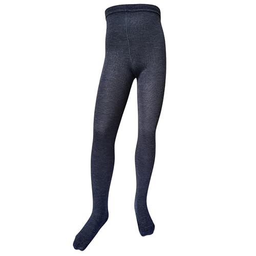 VEGA Merinowolle TEC dunkelgrau melange Strumpfhose für Kinder verstellbare Taille Gr. 122/130 cm, Dunkelgrau gemischt von VEGATEKSA