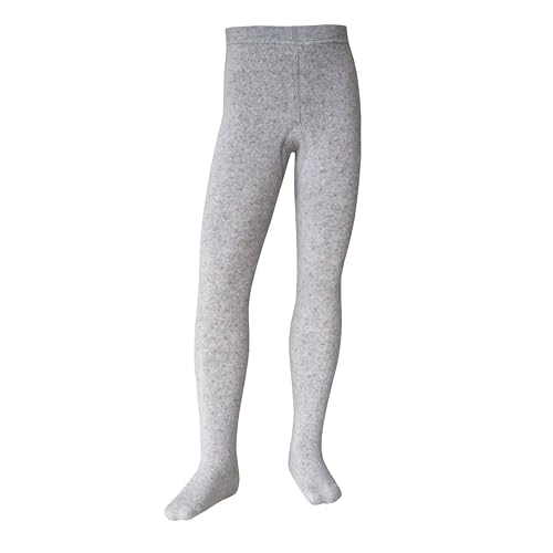 VEGATEKSA Unisex Kinder Thermo Warme Strumpfhose | Thermo-Strumpfhose für Jungen und Mädchen in Soft Plush aus Gekämmter Baumwolle | (DE/NL/SE/PL, Numerisch, 98, 104, Hellgrau mit Punkten) von VEGATEKSA