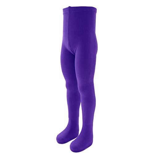 VEGATEKSA Vega Baby Strumpfhose, gekämmte Baumwolle, verstellbare Taille, VIOLETT LUPINEN (74-80cm) von VEGATEKSA