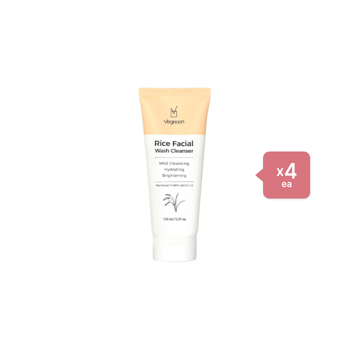 VEGREEN - Rice Facial Wash Cleanser - 150ml (4ea) Set von VEGREEN
