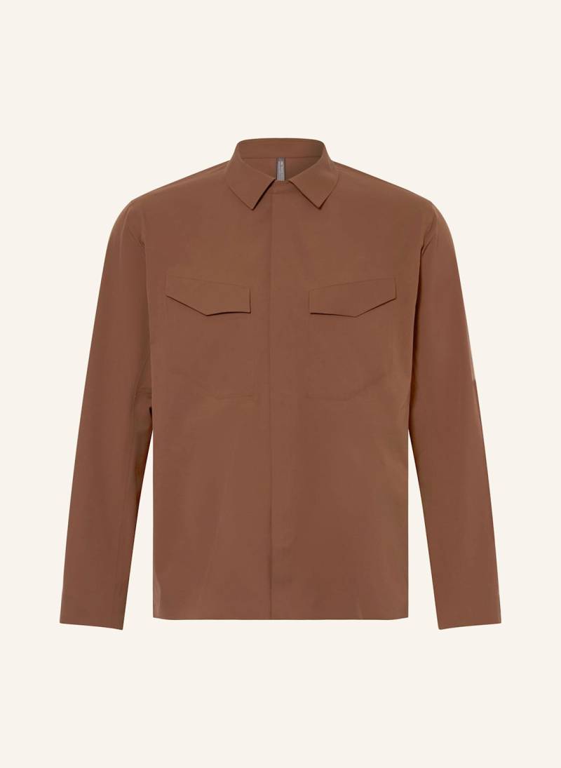 Veilance Hemd Field Regular Fit braun von VEILANCE