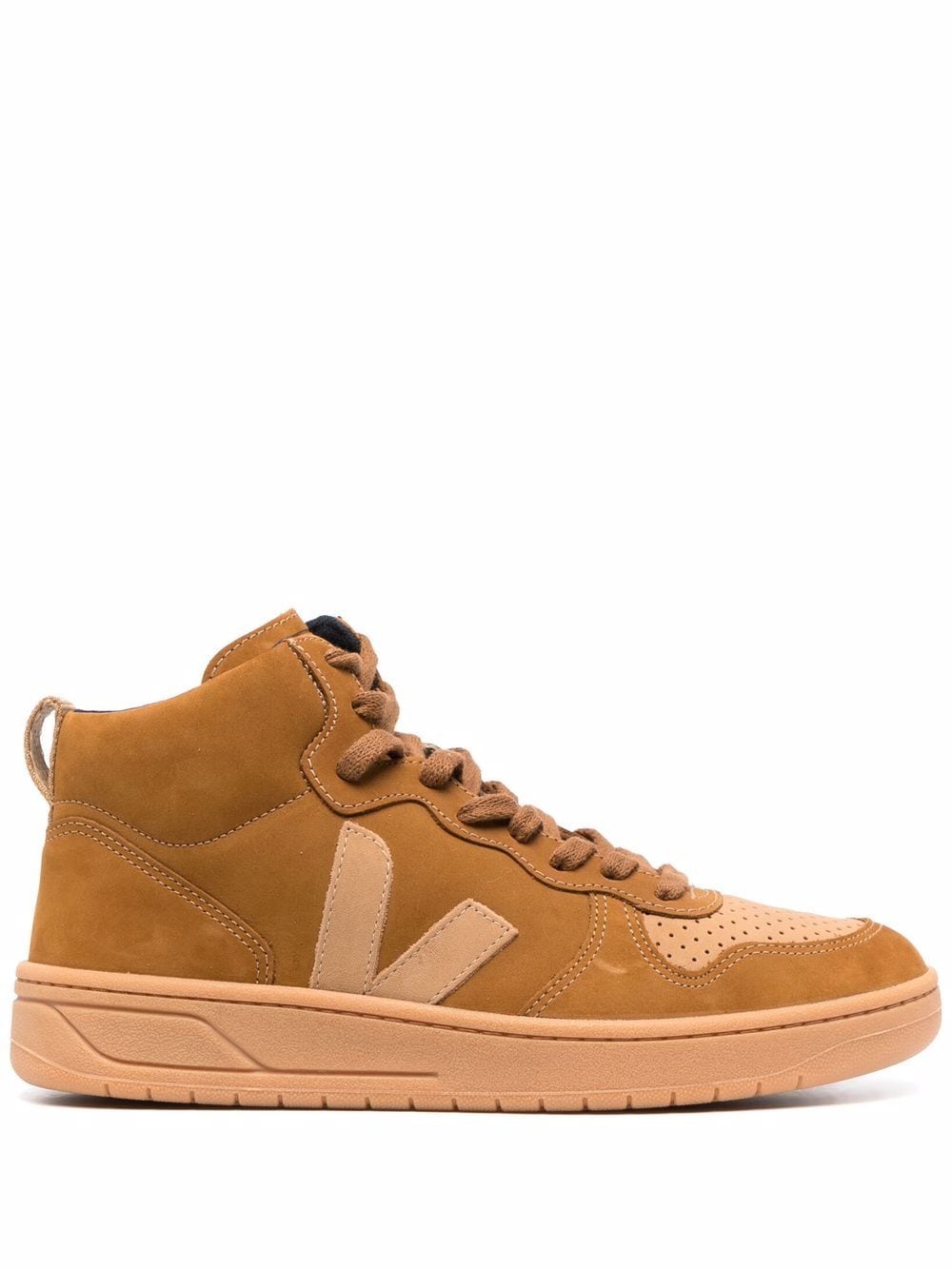 VEJA V-15 High-Top-Sneakers - Nude von VEJA