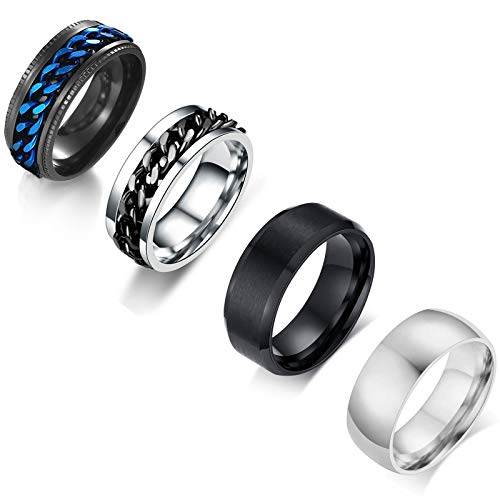VELESAY 9 Stück 2mm 3mm Edelstahl Ringe für Damen Frauen Schwarz/Silber/Gold Thin Dünne Ring Verlobung Wedding Midi Ringe Damen Herren 