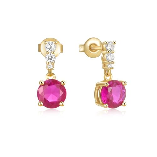 VELESAY Ohrringe Silber 925 Hängend für Damen Mädchen 925 Sterling Silber Lang Hängend Ohrringe Hypoallergen Stern Zirkonia Tropfen Ohrstecker Set Hängend Schmuck Geschenk von VELESAY