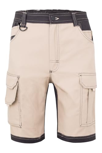 VELILLA Unisex 103029s_46/00_2XL Canvas Stretch Bermuda mit schwimmenden Taschen, Sandbeige und Schwarz, XXL von VELILLA