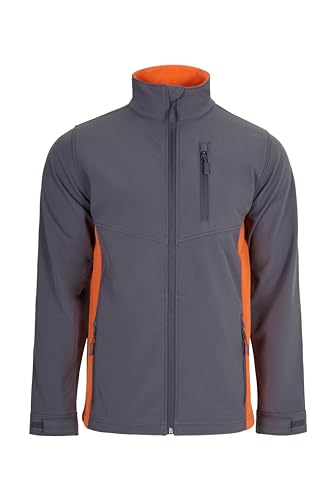 VELILLA Unisex Softshelljacke zweifarbig, Grau/Orange, S von VELILLA