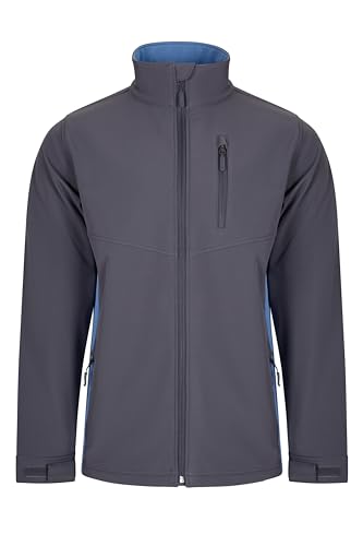 VELILLA Unisex Softshelljacke zweifarbig, Grau und Himmelblau, M von VELILLA