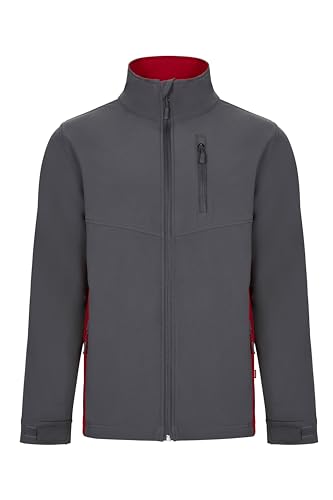 VELILLA Unisex Softshelljacke zweifarbig, Grau und Rot, XXL von VELILLA