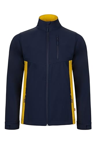 VELILLA Unisex Softshelljacke zweifarbig, Marineblau und Gelb, XL von VELILLA