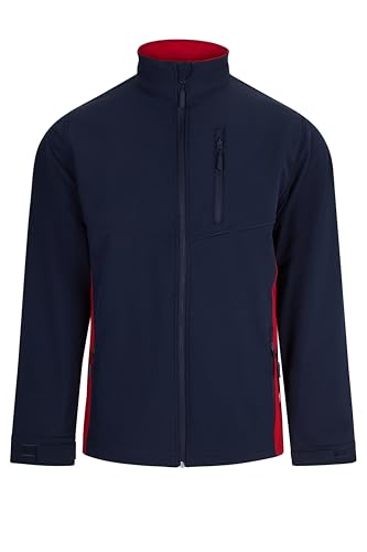 VELILLA Unisex Softshelljacke zweifarbig, Marineblau und Rot, M von VELILLA