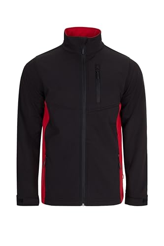 VELILLA Unisex Softshelljacke zweifarbig, schwarz/rot, XXL von VELILLA