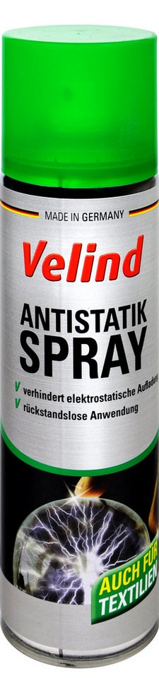 VELIND Aerosol GmbH Velind Antistatik Spray gegen elekrostatische Aufladung 2 x 300 ml Reinigungsspray (Antistatikum,Antistatikum,elektrostatische Aufladung,Delu,Velind) von VELIND Aerosol GmbH