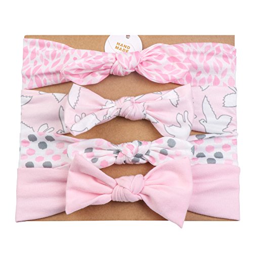 Vellette Stirnbander Haarband mehrfarbig Stirnband Haarschleifen | weich und Hautfreundlich fur Bebe Madchen Kinder 3Stück von VELLETTE