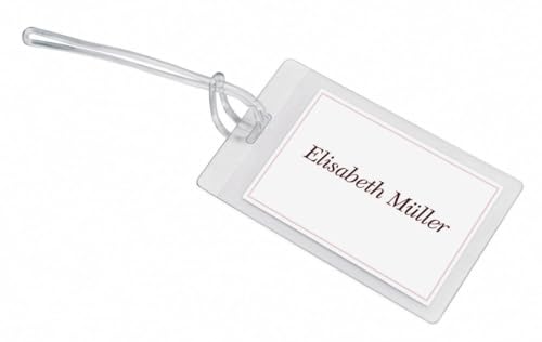 VELOFLEX 10 x Laminiertaschen Kofferanhänger 116x71mm VE=3 Stück von VELOFLEX