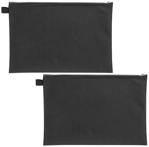 VELOFLEX Bank und Transporttasche, schwarz (2er Pack / A4) von VELOFLEX