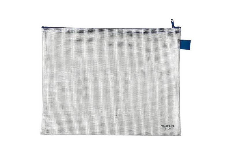 VELOFLEX Dokumententasche Reißverschlusstasche A4 PVC, 350my, gewebeverstärkt von VELOFLEX