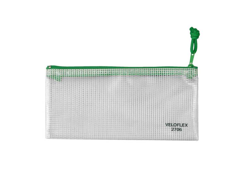 VELOFLEX Dokumententasche Reißverschlusstasche A6 PVC, 350my, gewebeverstärkt von VELOFLEX