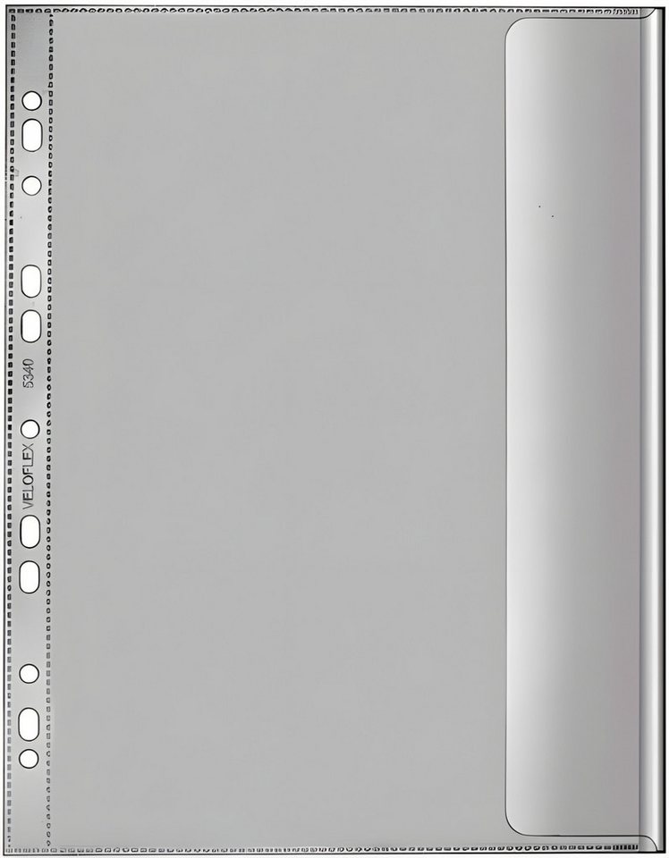 VELOFLEX Dokumententasche VeloflexDoku-Hülle Folio 10er Pack PP-Folie genarbt 130 my von VELOFLEX