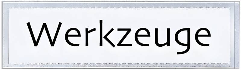 VELOFLEX Dokumententasche VeloflexSK-Fenster 21X82mm,10er Pack von VELOFLEX