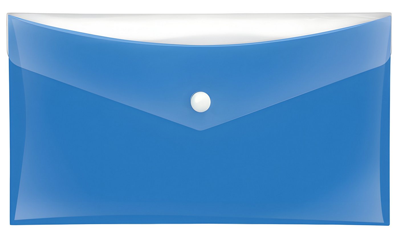 VELOFLEX Dokumententasche VeloflexSammeltaschen DIN lang blau mit zusätzlicher Tasche von VELOFLEX