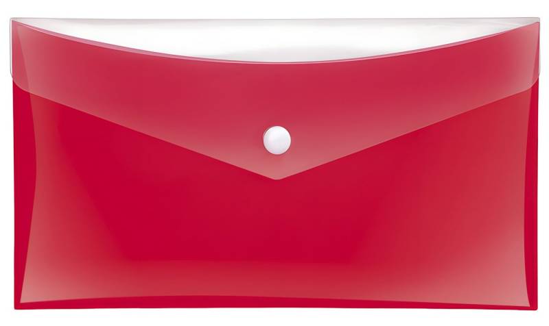 VELOFLEX Dokumententasche VeloflexSammeltaschen DIN lang rot mit zusätzlicher Tasche von VELOFLEX