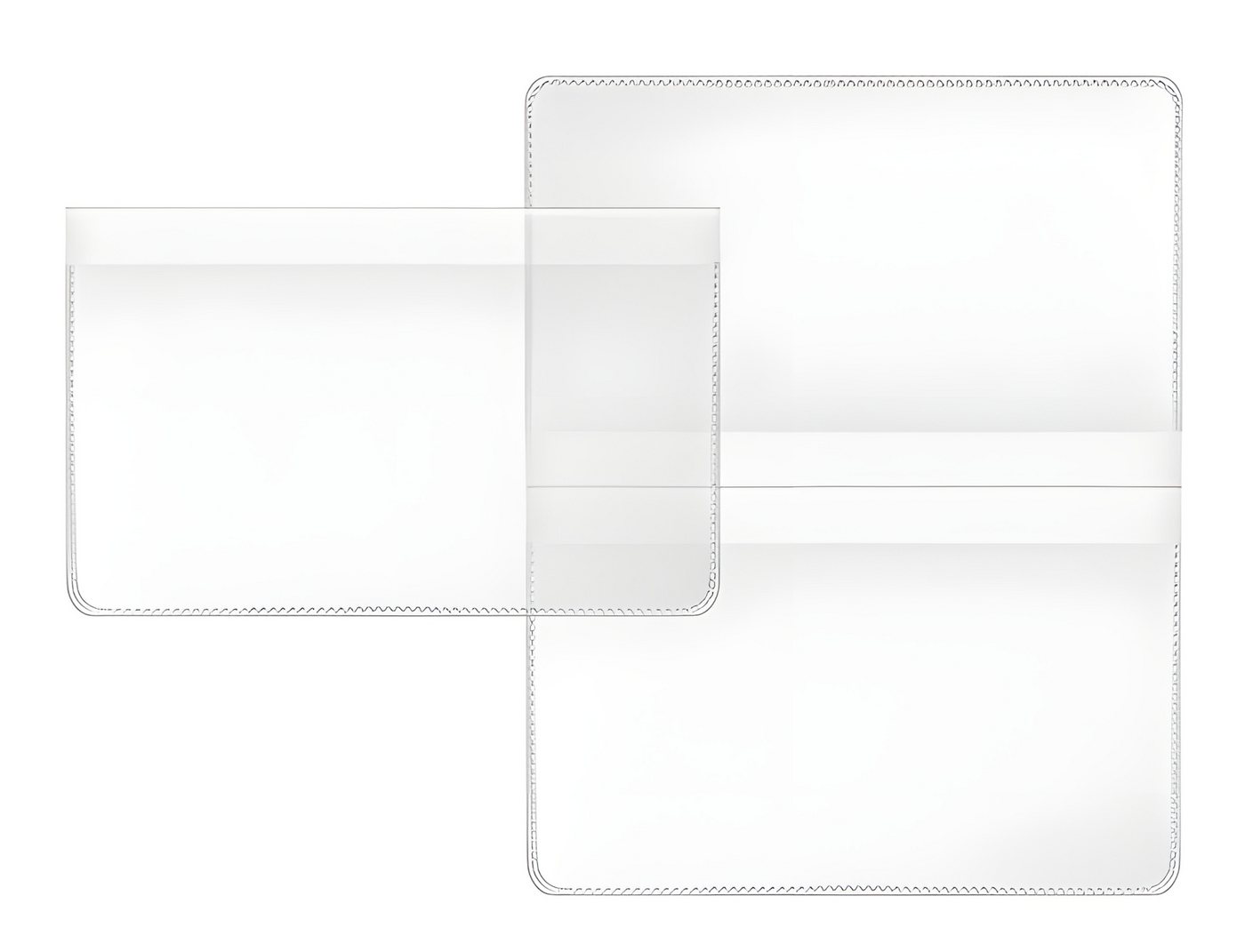 VELOFLEX Dokumententasche VeloflexScheckkartenhülle transparent von VELOFLEX