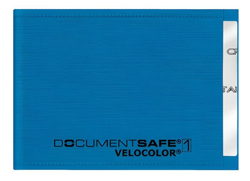 VELOFLEX Dokumententasche VeloflexVelocolor Documentsafe PP blau blau von VELOFLEX