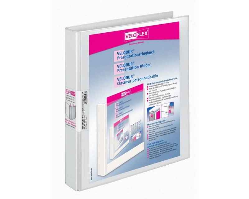 VELOFLEX Freizeittasche VELOFLEX Präsentationsringbuch 4 Ringe Velodur DIN A4 Rückenbreite 4cm von VELOFLEX