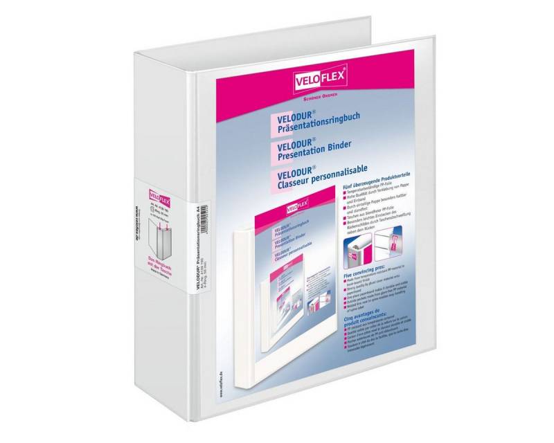 VELOFLEX Freizeittasche VELOFLEX Präsentationsringbuch 4 Ringe Velodur DIN A4 Rückenbreite 7cm von VELOFLEX