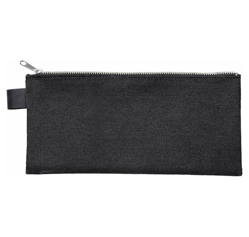 VELOFLEX Geldbörse Reißverschlussbeutel DIN lang schwarz/silber von VELOFLEX