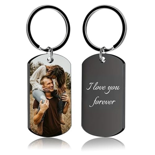 VELORA Personalisierter Schlüsselanhänger mit Foto & Gravur aus Edelstahl - Einzigartiges Geschenk für Geburtstag, Hochzeit, Valentinstag - Robust, langlebig und emotional wertvoll von VELORA