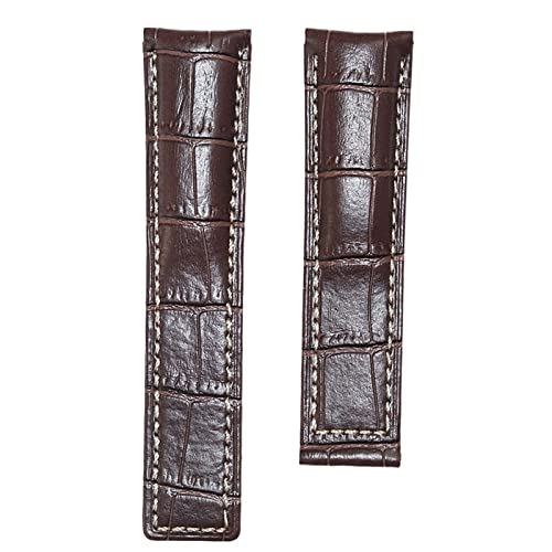 VELORE 20/22/24mm Rindsleder Klassisches Armband für TAG HEUER CARRERA Aquaracer MONACO Qualitätsband Weiches Uhrenarmband Handgelenkarmband(Without Clasp,24mm) von VELORE