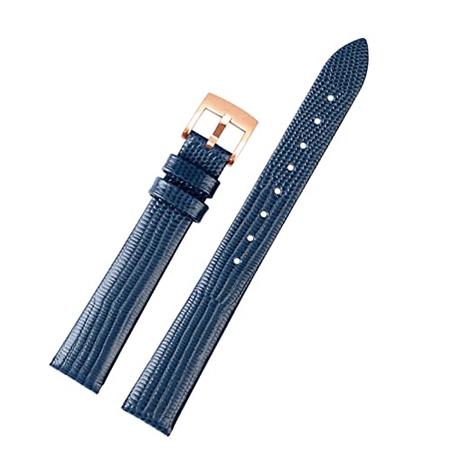 VELORE Frauen echter Lederschuh für Armani AR1681 1683 1882 1926 1726 Dünne Wachbandbänder dünn(Blue-rose gold) von VELORE
