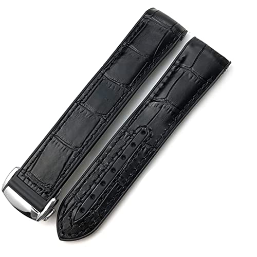VELORE Gummi-Nylon-Lederarmband, 20 mm, 22 mm, 19, 21 mm, für Omega Seamaster GMT Planet Ocean Diver 300, orangefarbenes Silikon-Uhrenarmband, 22 mm, Achat von VELORE