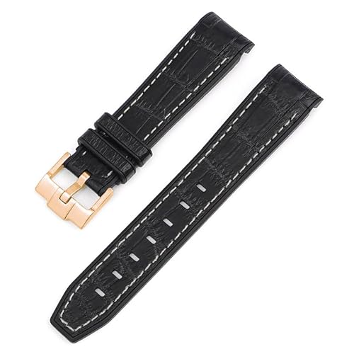 VELORE Gummi-Uhrenarmband für Omega 300 SEAMASTER 600 PLANET OCEAN Faltschließe Silikonarmband Uhrenzubehör Uhrenarmbänder(J) von VELORE