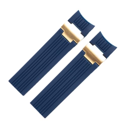 VELORE Uhrenarmband für Ulysse Nardin, Taucher und Marine, wasserdicht, weiches Silikon-Gummi, 22 x 20 mm, Faltschließe, 22 mm, Achat VELORE Uhrenarmband für Ulysse Nardin, Taucher und Marine, wasserdicht, weiches Silikon-Gummi, 22 x 20 mm, Faltschließe, 22 mm, Achat von VELORE