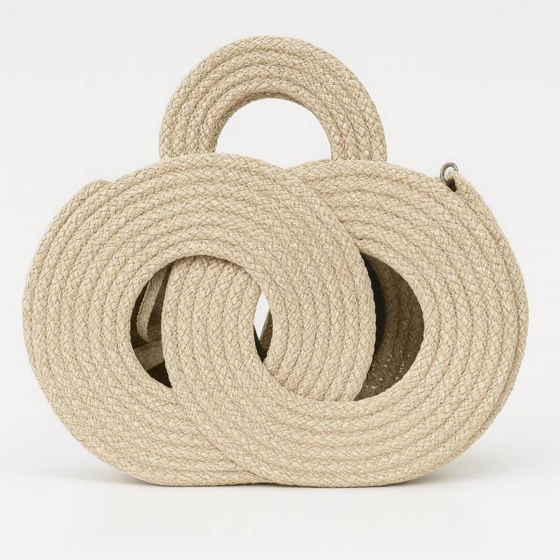 Handmade Woven Circle Bag - Handgemachte Boho Tasche Unique Crossbody von VELOSSAHandmade