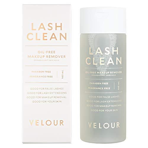 Velour Lash Clean Cosmetics - Öl-freier Make-up-Entferner, Vegan, Sichere Verwendung bei Wimpernverlängerungen - 140 ml von VELOUR