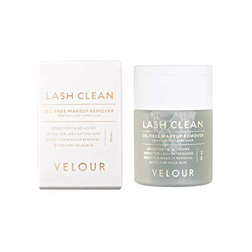 Velour Lash Clean Cosmetics - Öl-freier Make-up-Entferner, Vegan, Sichere Verwendung bei Wimpernverlängerungen - 50 ml von VELOUR